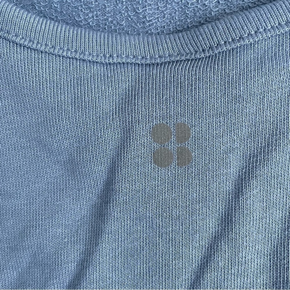 Sweaty Betty After Class Sweatshirt blue long sleeve exercise shirt - Picture 8 of 9